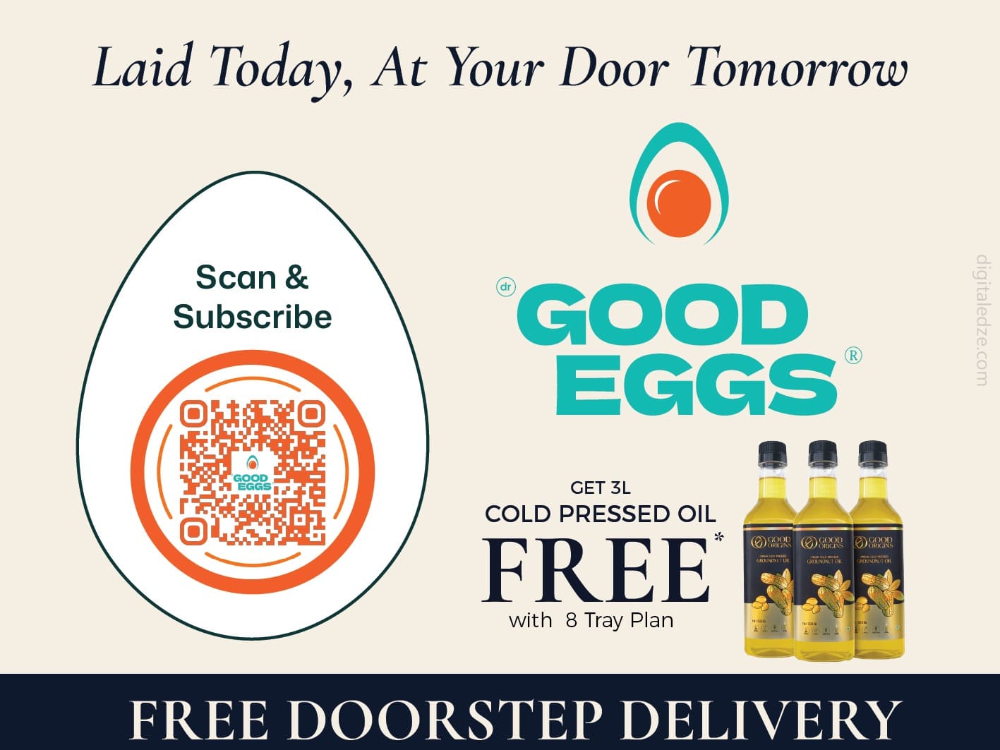 Good Eggs sticker design